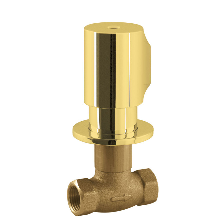 Zawór odcinający podtynkowy, TRES LOFT - 24-K Złoto