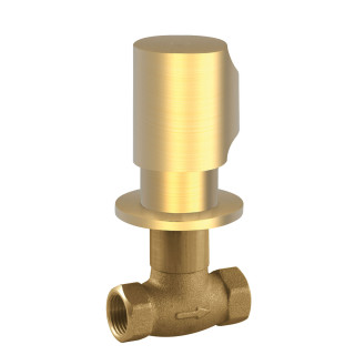 Zawór odcinający podtynkowy, TRES LOFT - 24-K Złoto Matowe