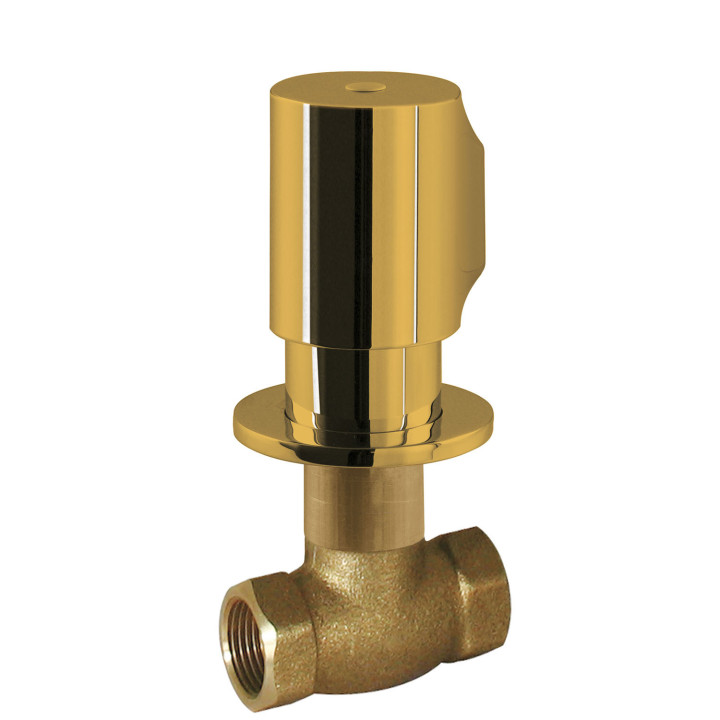 Zawór odcinający podtynkowy, TRES LOFT - 24-K Złoto