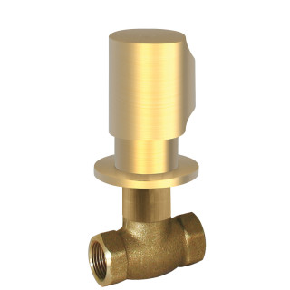 Zawór odcinający podtynkowy, TRES LOFT - 24-K Złoto Matowe