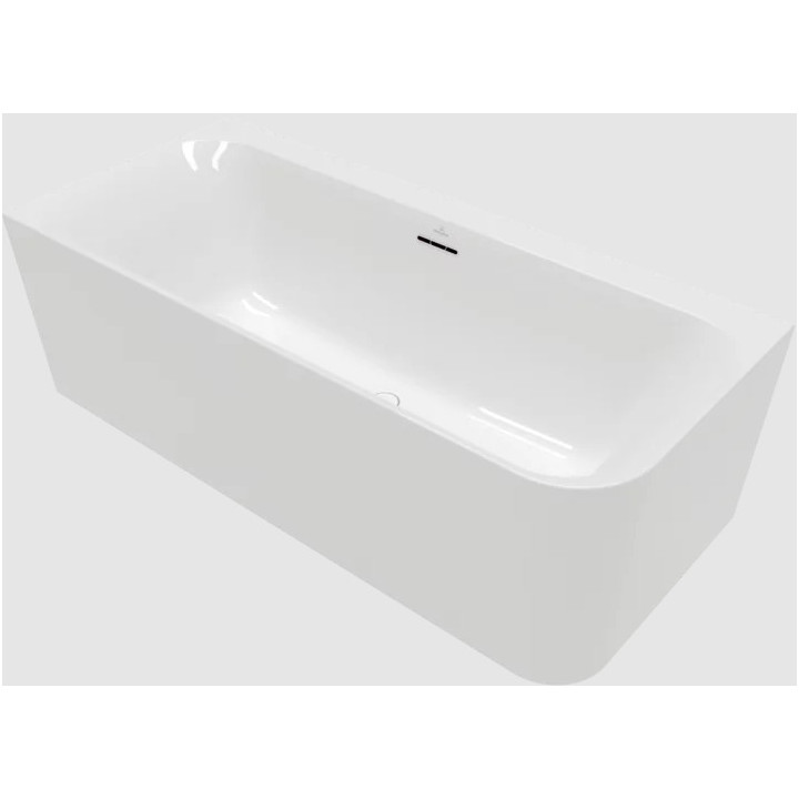 Wanna przyścienna do montażu narożnego po lewej stronie SQUARE, 1800 x 800 mm, Villeroy & Boch, Loop & Friends - Weiss Alpin