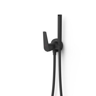 Bateria jednouchwytowa podtynkowa z natryskiem do toalety, TRES FUJI - Czerń Matowa