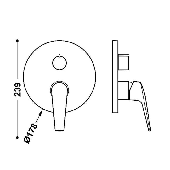 Maskownica do wpuszczanego korpusu 2-drożnego Rapid-box, TRES FUJI - Stal