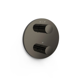 Maskownica do wpuszczanego korpusu 2-drożnego, TRES THERM-BOX - Czerń Metalizowana