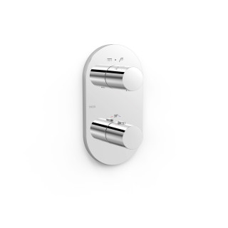 Maskownica do wpuszczanego korpusu 2-drożnego, TRES THERM-BOX -  Chrom