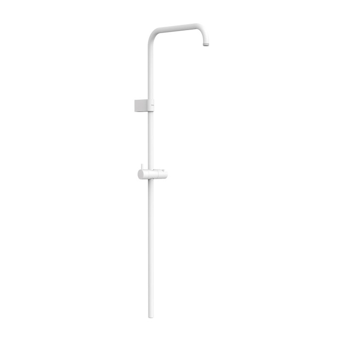 Długi drążek natryskwy przystosowany do baterii termostatycznej ściennej z kompatybilnym przyłączem, TRES OVER-WALL - Biel Matow