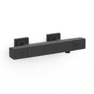 Bateria termostatyczna naścienna prysznicowa, TRES OVER-WALL - Czerń Matowa