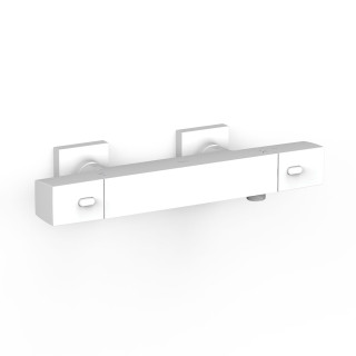 Bateria termostatyczna naścienna prysznicowa, TRES OVER-WALL - Biel Matowa