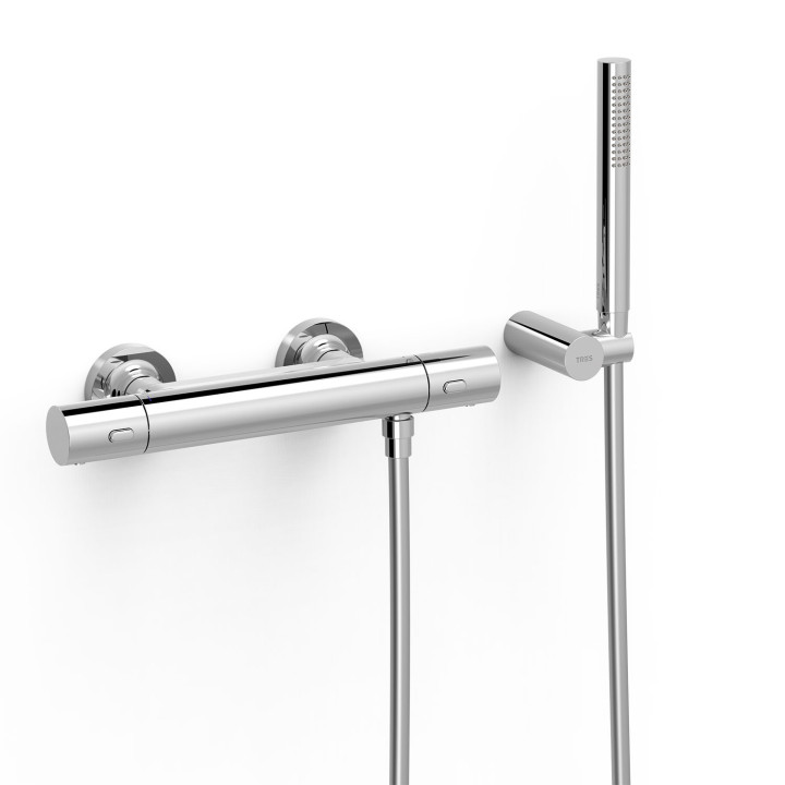 Bateria termostatyczna naścienna prysznicowa, TRES OVER-WALL - Chrom 