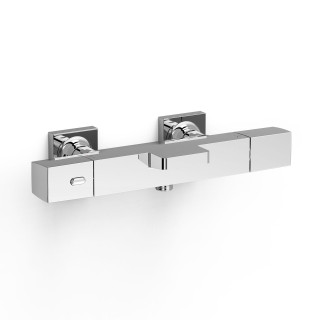 Bateria termostatyczna naścienna wannowa i prysznicowa, TRES OVER-WALL - Chrom 