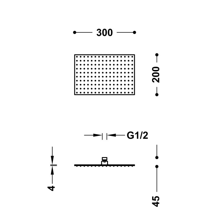 Deszczownica, Tres COMPL DUCHA - 24-K Różowe Złoto
