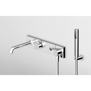 Bateria Zucchetti Pan wannowa podtynkowa z natryskiem- sanitbuy.pl