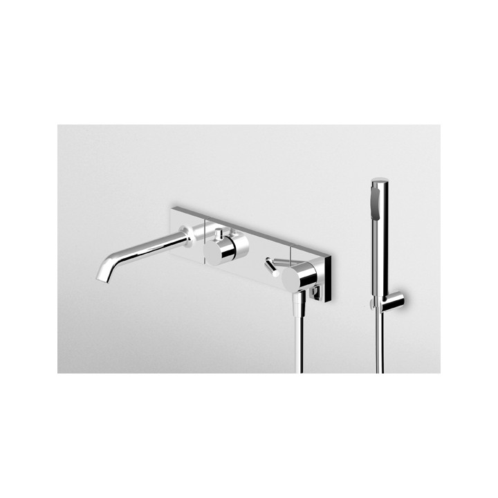 Bateria Zucchetti Pan wannowa podtynkowa z natryskiem- sanitbuy.pl