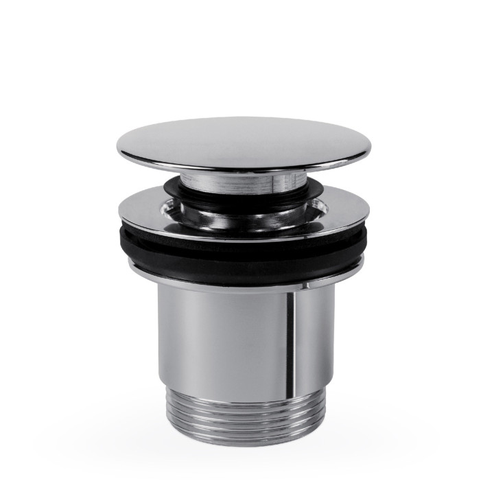 Zawór spustowy Click-Clack Simple-Rapid do umywalki z opcją zawsze otwartą, TRES COMPL GRIFERIA - Chrom 