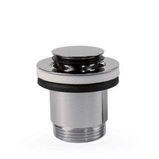 Zawór spustowy Click-Clack Simple-Rapid do umywalki z opcją zawsze otwartą, TRES COMPL GRIFERIA  - Chrom 