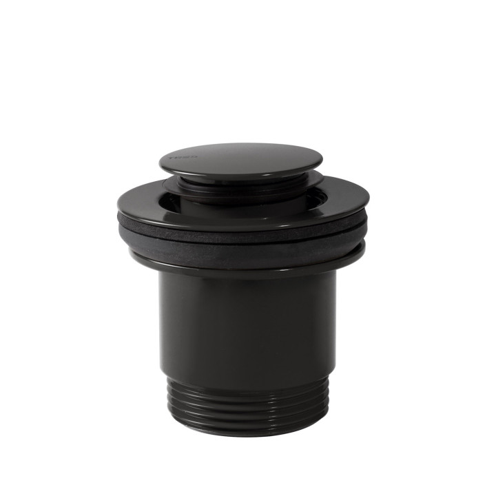 Zawór spustowy Click-Clack Simple-Rapid do umywalki z opcją zawsze otwartą, TRES COMPL GRIFERIA - Czerń-Chrom