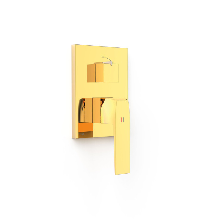 Maskownica do wpuszczanego korpusu 2-drożnego Rapid-box, TRES SLIM EXCLUSIVE - 24-K Złoto