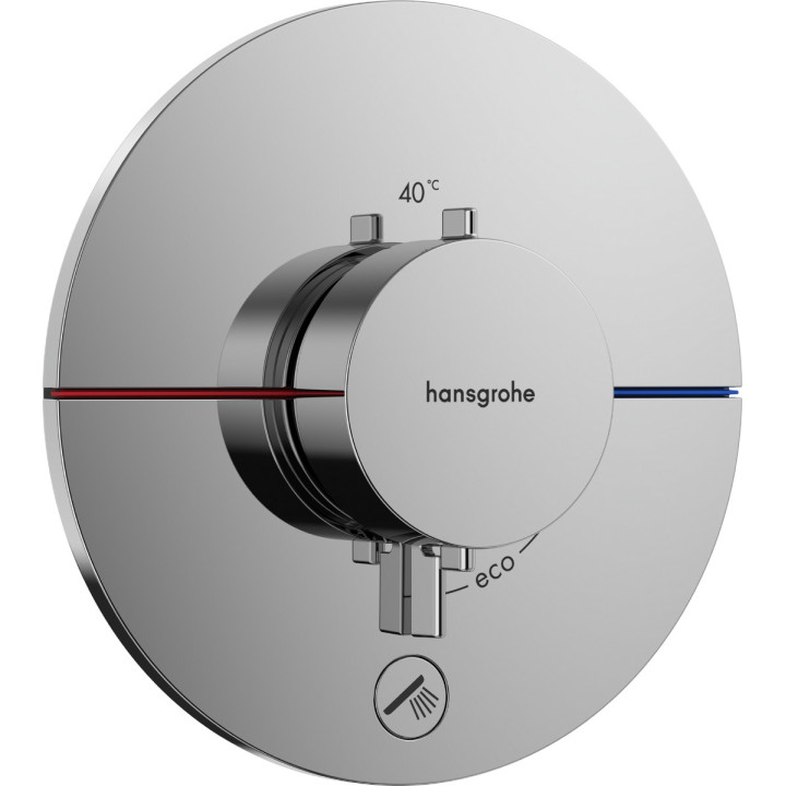 Bateria termostatyczna, podtynkowa do 1 odbiornika z dodatkowym wyjściem, Hansgrohe ShowerSelect Comfort S - Chrom 