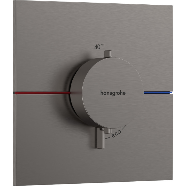 Bateria termostatyczna, podtynkowa, Hansgrohe ShowerSelect Comfort E - Czarny Chrom Szczotkowany