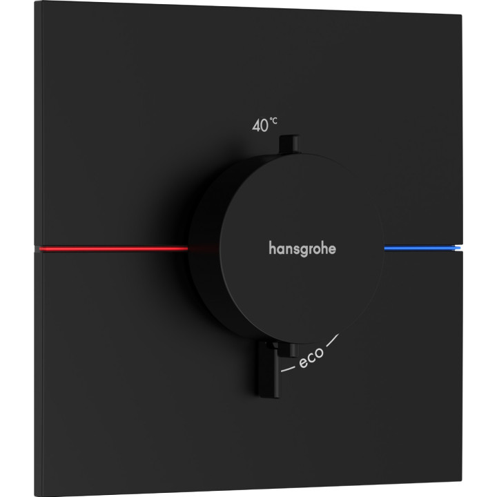 Bateria termostatyczna, podtynkowa, Hansgrohe ShowerSelect Comfort E - Czarny Matowy