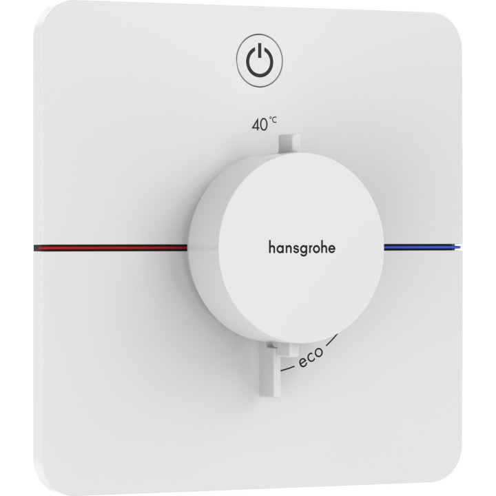 Bateria termostatyczna, podtynkowa do 1 odbiornika, Hansgrohe ShowerSelect Comfort Q - Biały Matowy