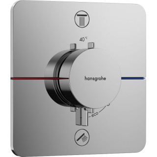 Bateria termostatyczna, podtynkowa do 2 odbiorników, Hansgrohe ShowerSelect Comfort Q - Chrom 