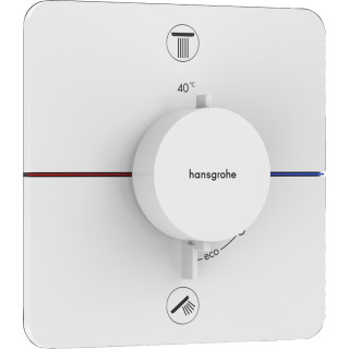 Bateria termostatyczna, podtynkowa do 2 odbiorników, Hansgrohe ShowerSelect Comfort Q - Biały Matowy