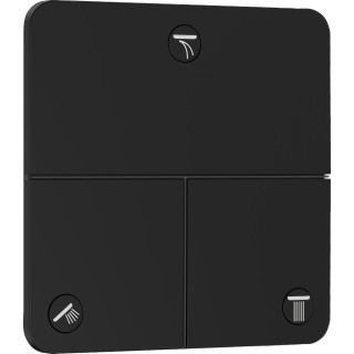 Zawór odcinający, podtynkowy do 3 odbiorników, Hansgrohe ShowerSelect Comfort Q - Czarny Matowy