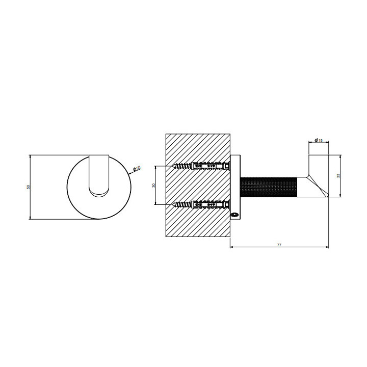 Haczyk na ręcznik, Gessi Anello - Warm Bronze Brushed PVD