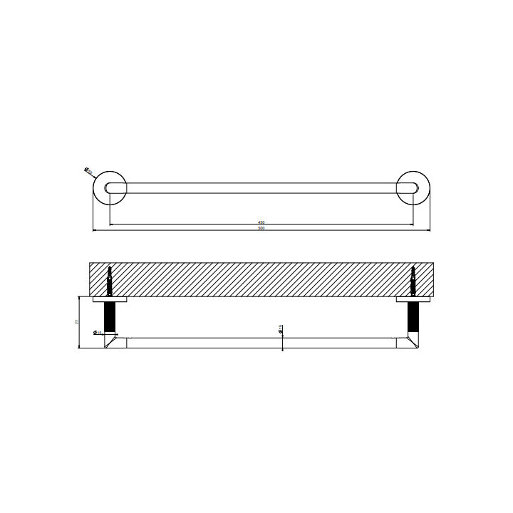 Wieszak na ręcznik, Gessi Anello - Warm Bronze Brushed PVD