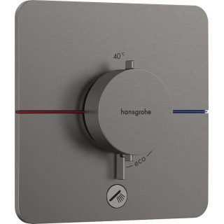 Bateria termostatyczna, podtynkowa do 1 odbiornika z dodatkowym wyjściem, Hansgrohe ShowerSelect Comfort Q - Czarny Chrom Szczot