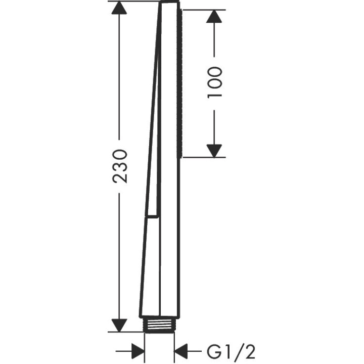 Główka prysznicowa 100 1jet EcoSmart+, Slim, Hansgrohe Pulsify E - Biały Matowy