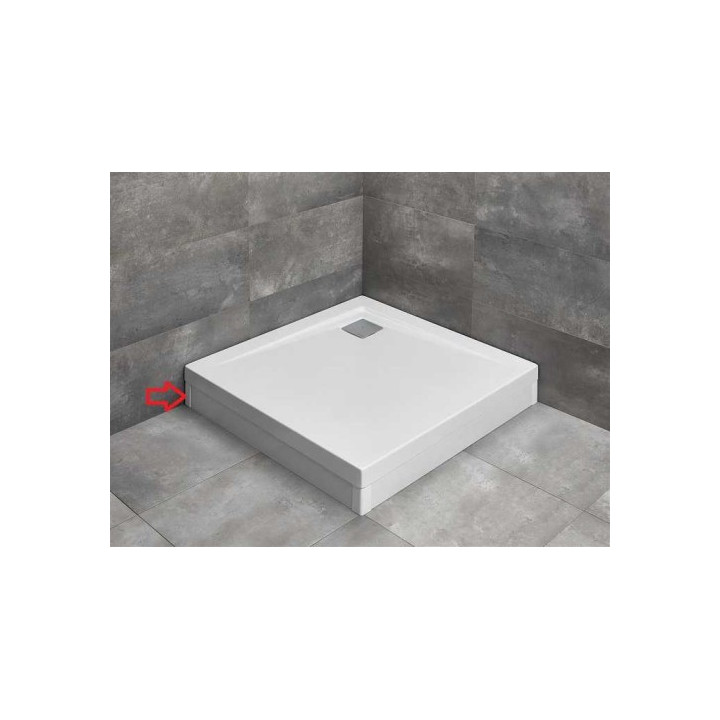 Narożnik Radaway do panela do brodzika Argos C, D z obudową - biały