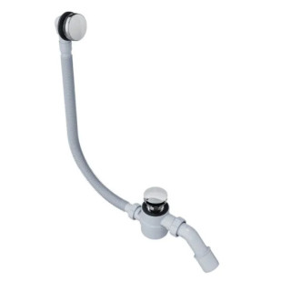 Syfon wannowy z przelewem, EXCELLENT Moli - chrom 