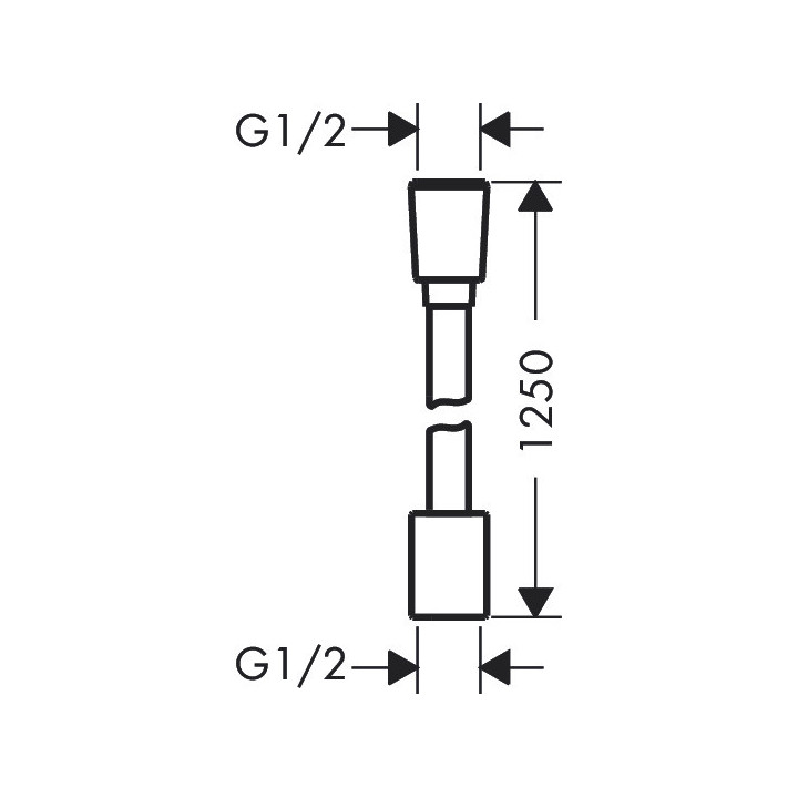 Tekstylny wąż prysznicowy 125 cm, Hansgrohe Designflex - Brąz Szczotkowany