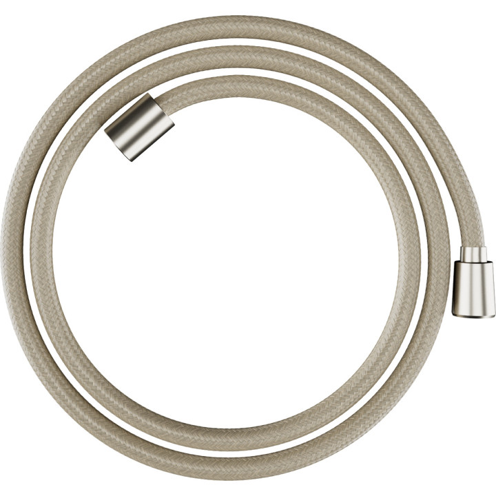 Tekstylny wąż prysznicowy 160 cm, Hansgrohe Designflex - Nikiel Szczotkowany