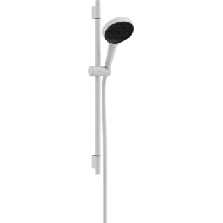 Zestaw prysznicowy 130 3jet z drążkiem S Puro 65 cm PushSlider i tekstylnym wężem prysznicowym Designflex 160 cm, Hansgrohe Rain