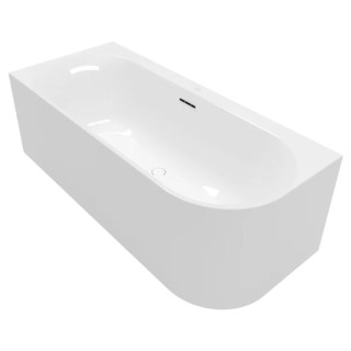 Wanna przyścienna do montażu narożnego po lewej stronie OVAL, 1700 x 750 mm, Villeroy & Boch, Loop & Friends - Weiss Alpin