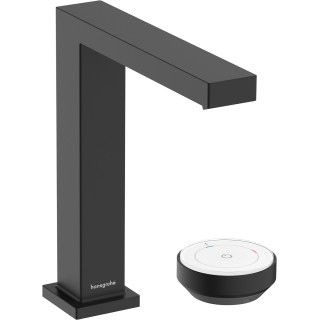 2-otworowa bateria umywalkowa 150 CoolStart z niezamykanym kompletem odpływowym, Hansgrohe Tecturis E - Czarny Matowy