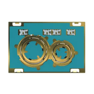 Przycisk uruchamiający, uniwersalny, pierścienie: mosiądz, Geberit Sigma21 