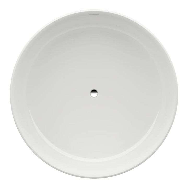 Wanna wolnostojąca wykonana z materiału SENTEC, ze zintegrowanym odpływem i nóżkami, Laufen Val - Biały