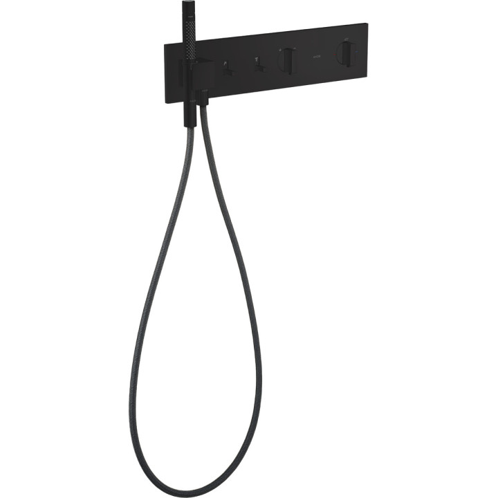 Moduł termostatyczny 470/110, podtynkowy do 2 odbiorników, AXOR ShowerComposition - Czarny Matowy