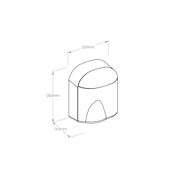 Suszarka do rąk, tworzywo ABS, MERIDA ECOFLOW PLUS - Biały 