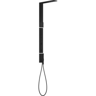 Panel prysznicowy z termostatem, głowicą prysznicową 110/220 1jet i prysznicem na ramiona, AXOR ShowerComposition - Czarny Matow