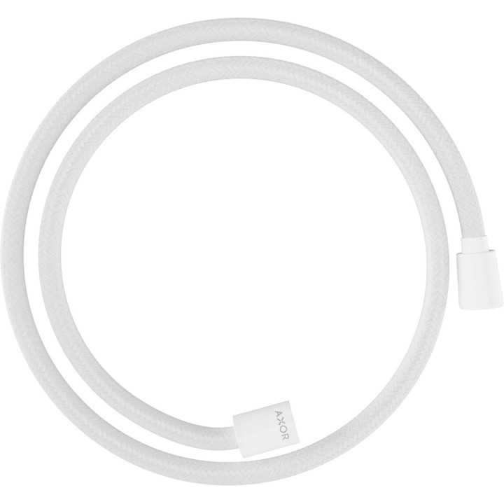 Tekstylny wąż prysznicowy 1,25 m z nakrętką cylindryczną i stożkową, AXOR ShowerSolutions - Biały Matowy