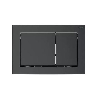 Przycisk spłukujący WC TECEloop, dwudzielny, tworzywo sztuczne, czarny mat