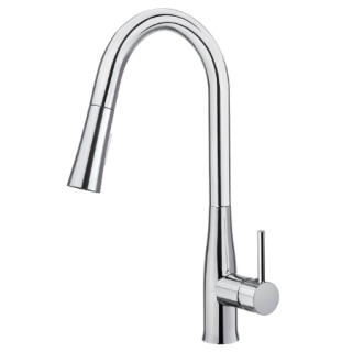 Bateria kuchenna z wyciąganą wylewką - 2 rodzaje strumienia, Deante Lukrecja - Chrom  