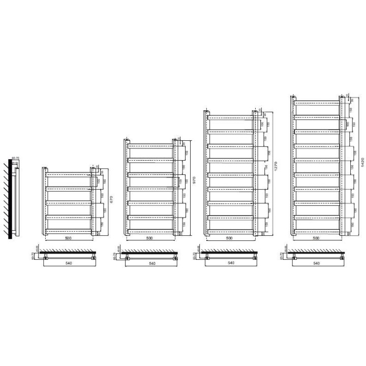 Grzejnik Komex Agnes 74x50 cm - biały