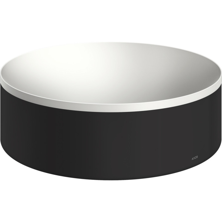 Umywalka nablatowa 300 bez otworu na baterię i przelewu, AXOR Suite Basins & Bathtub - Czarny Matowy