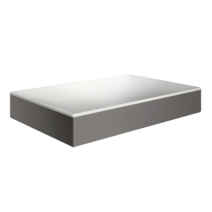 Umywalka nablatowa 600/400 bez otworu na baterie i przelewu, AXOR Suite Basins & Bathtub - Czarny Chrom Szczotkowany